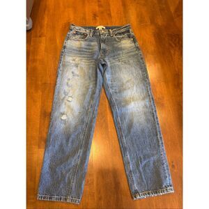 Woman’s Vintage Lucky brand boy mid rise relaxed straight jeans size 27 waist
